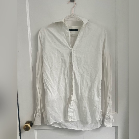 Gucci White Button Down Cotton Long Sleeve Shirt, 39 - 15 1/2 $1100 - Picture 1 of 4